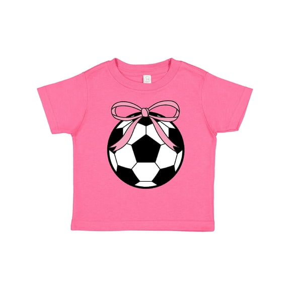 Inktastic Girls Soccer Ball Coquette Bow Girls Toddler T-Shirt