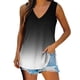 thumbnail image 1 of Camiseta Sin Mangas Para Mujer Tops Sin Mangas Blusa Casual Estampado Con Cuello en V de Moda Odeerbi ODB162528, 1 of 6