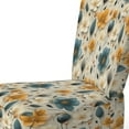 thumbnail image 4 of Designart "Nostalgic Floral Mod Vibes" Yellow Midcentury Upholstered Accent Chair - Mid-Century Modern Arm Chair For Bedroom, 4 of 7