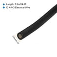 thumbnail image 2 of 12 Gauge Silicone Wire 12AWG Electrical Wire Stranded Tinned Copper High Temp Hookup Spool 24.6ft Black, 2 of 7