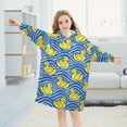 thumbnail image 5 of joogoo Wearable Blanket Hoodie for Ducks on Wavy Oversized Sherpa Hooded 3-14 YR M, 5 of 7