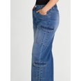 thumbnail image 3 of Madden NYC Oversized Cargo Jeans, Women's and Women's Plus, 3 of 6