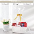 thumbnail image 2 of Guardoinrt Christmas Gift Baskets Set Of Empty Gift Baskets With Transparent Bag Small white, 2 of 6