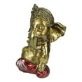 thumbnail image 4 of Vastu Hindu Elephant God Baby Ganesha Ganapati Holding Lotus Flower Figurine, 4 of 10