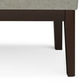thumbnail image 6 of Carlson 27 inch Wide Mid Century Small Ottoman Bench in Greige Linen-Look Fabric, 6 of 12