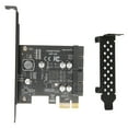 thumbnail image 2 of PCIE To USB 3.2 Expansion Card, USB 3.2 Gen1 PCIe Card Dual Port High Speed Plug And Play  For Small Chassis 19PIN Black Board, 2 of 8