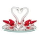 thumbnail image 1 of Riwesomey Artesanía Cisne de cristal Pareja vívida Cisnes Estatuillas de animales Encantador Robusto Ligero Ornamento Accesorio Hogar Coches Automoción decorativa y accesorios, 1 of 6