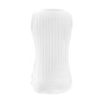 thumbnail image 7 of ZunFeo Womens Ribbed Tank Top Sleeveless White Button Detail U-Neck Stretchy Casual Everyday Top for Women, White Size 2XL, 7 of 7