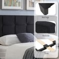 thumbnail image 4 of Full Bed Frame Upholstered Platform Bed,Full Size Bed Frame with Headboard,Black, 4 of 6