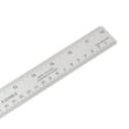 thumbnail image 3 of Uxcell Stainless Steel Rulers with Non-Skid Backing 45cm/18" Inch and Metric Metal Ruler, 3 of 6