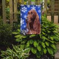 thumbnail image 2 of Carolines Treasures SC9594GF Irish Setter Blue Snowflake Winter Flag Garden Size, 2 of 3