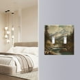thumbnail image 4 of Yayeee Toggle Light Switch Wall Plate 2-Gang 4.56"x4.48" Decorative Outlet Cover, Snow Mountains, 4 of 7