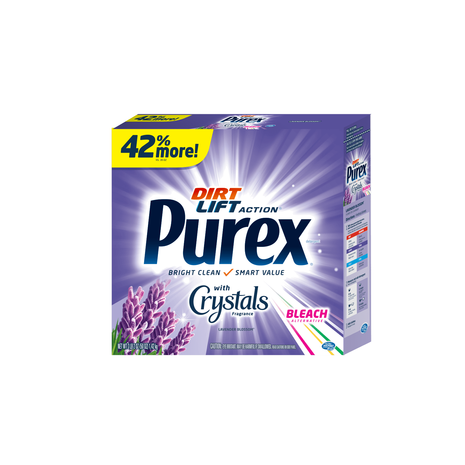 Purex Powder Laundry Detergent with Bleach Alternative, Lavender