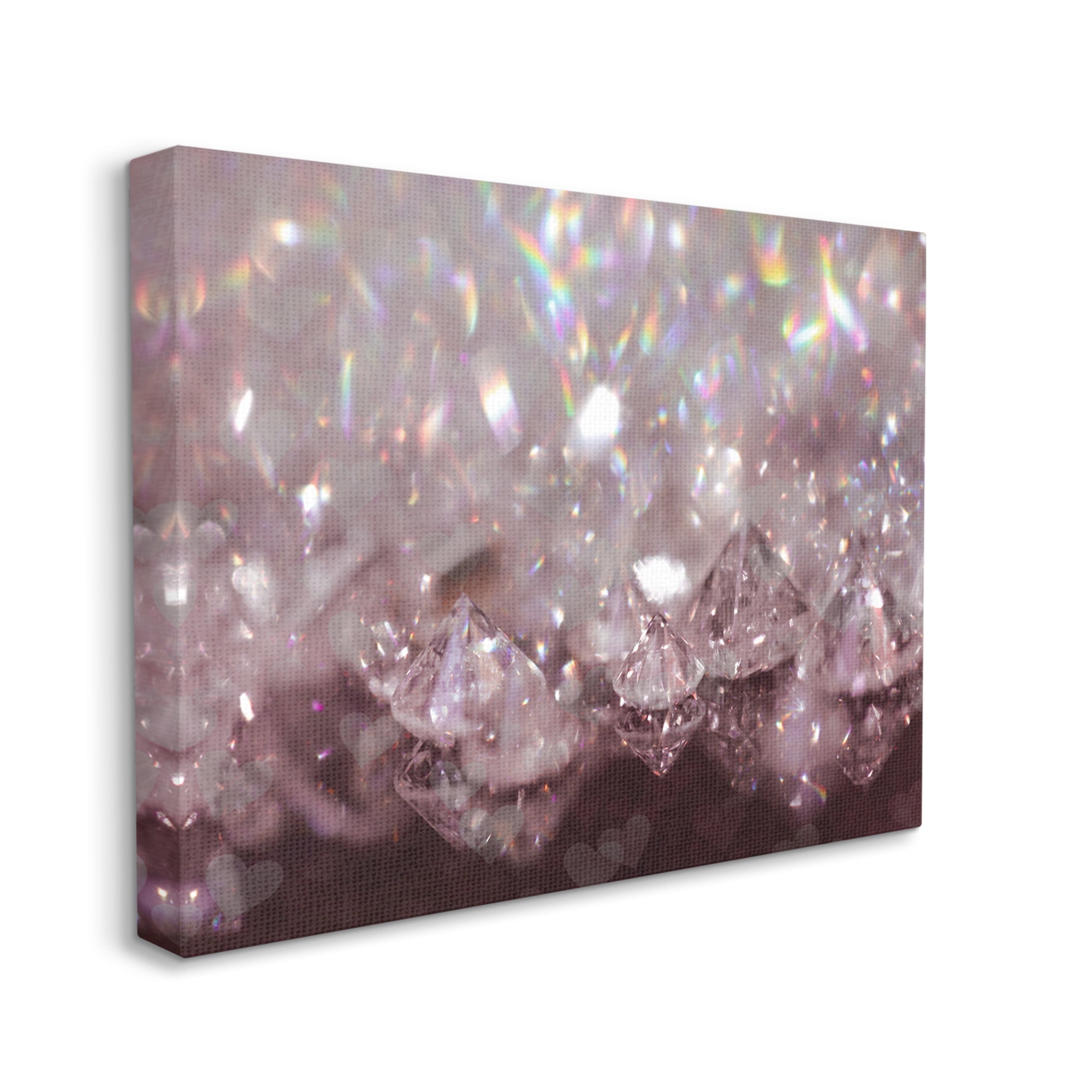 Stupell Industries Dazzling Bling Gems Luxury Fashion Glam Jewels Photograph Gallery Wrapped Canvas Print Wall Art, Design by Daphne Polselli