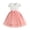 Pink 4, variant on HAOTAGS Girls Floral Dresses Size 7,Fashionable Flutter Sleeves Summer Casual Princess Dress with Belt Red