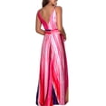 thumbnail image 4 of YAGHYAGH Womens Summer Beach Sundress Cocktail Party Strappy V Neck Floral Long Dress, 4 of 4