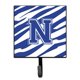 thumbnail image 1 of "Treasures CJ1034-NSH4 Letter N Initial Tiger Stripe Blue and White Leash Holder o Key Hook, Small, Multicolor" Caroline's Treasures CJ1034-NSH4, 1 of 1