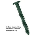 thumbnail image 3 of 15 Inch x 51 Inch Standard Louver Exterior Vinyl Window Shutters, Green (Pair), 3 of 3