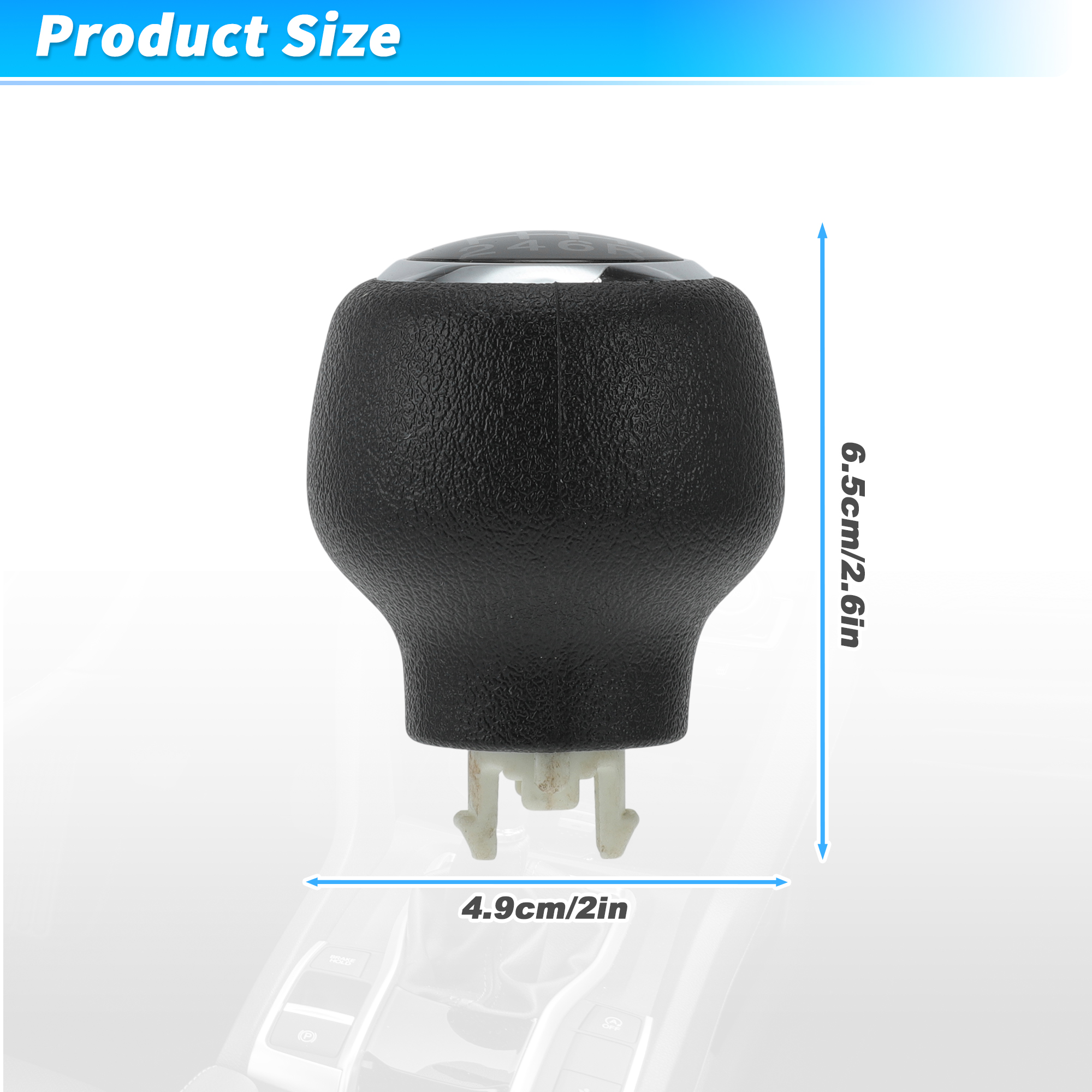 Unique Bargains Manual Transmission Gear Shifter Knob Handle for Honda Civic 2016-2019 No.54102TBAL02/54102TBAL02ZB 6 Speed Shift Gear Lever Knob Gearstick Gaiter Boot Cover