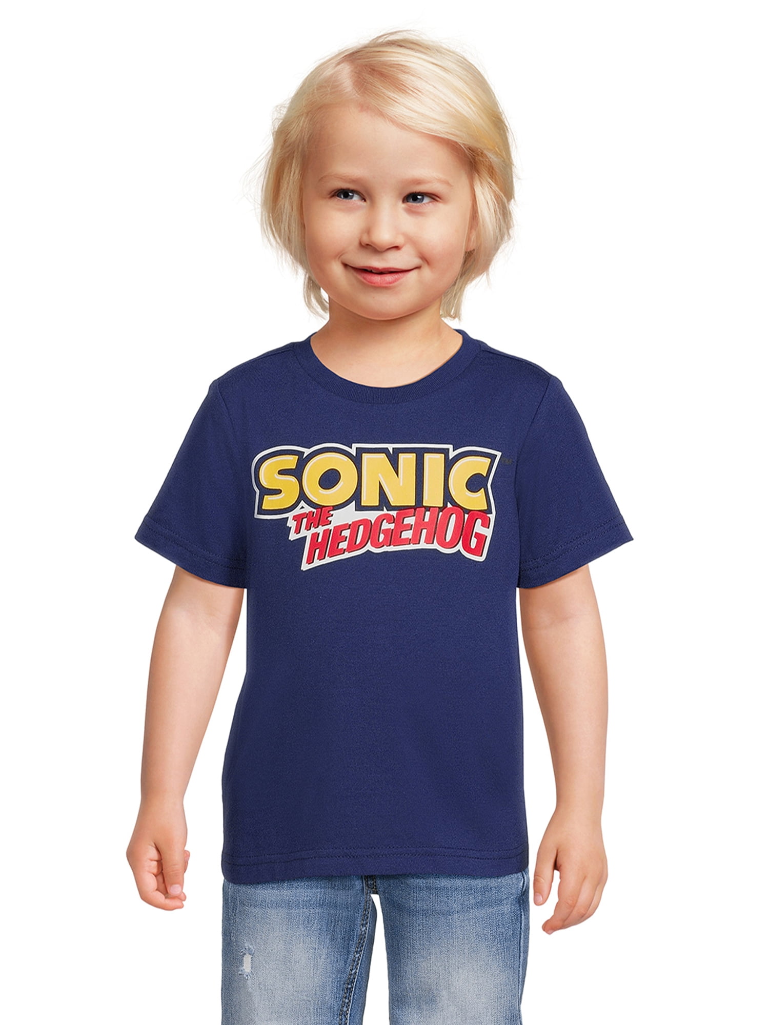 Sonic the Hedgehog Toddler Boy Sublimated Zip Up Hoodie and T-Shirt Set, Sizes 2T-5T