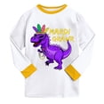 thumbnail image 5 of eczipvz Girls Dinosaur Pajamas Long Sleeve Sleepwear Pajama Cute Princess Pjs for Toddler Clothes,Size 3-4 Years, 5 of 5