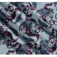 thumbnail image 3 of Soimoi Cotton Poplin Fabric Leaves Paisley Print Fabric by The Yard 56 Inch Wide, 3 of 7