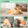 thumbnail image 3 of Calentador para casa de perro Pet Heater, 600 W, 300 W, montaje en pared, color gris, 3 of 6