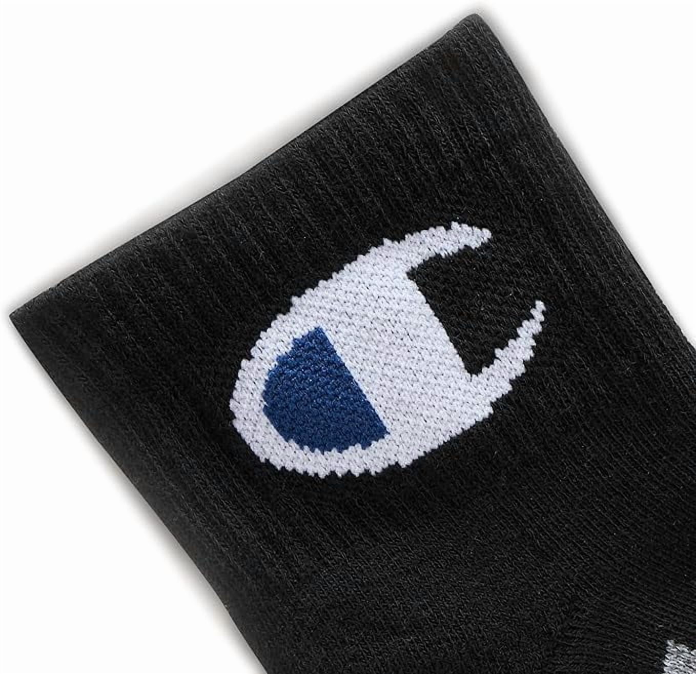 Champion Men's Moisture-Wicking Cushioning & Arch Support Ankle Socks (6-Pack)