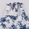 thumbnail image 4 of Birdeem Robes pour Femmes Robe Rétro Imprimée Patchwork Sans Manches Col en V, 4 of 11
