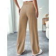 thumbnail image 5 of Women High Waisted Work Pants Business Casual Outfits Office Dress Pants Trousers with Pockets Khaki S, 5 of 6