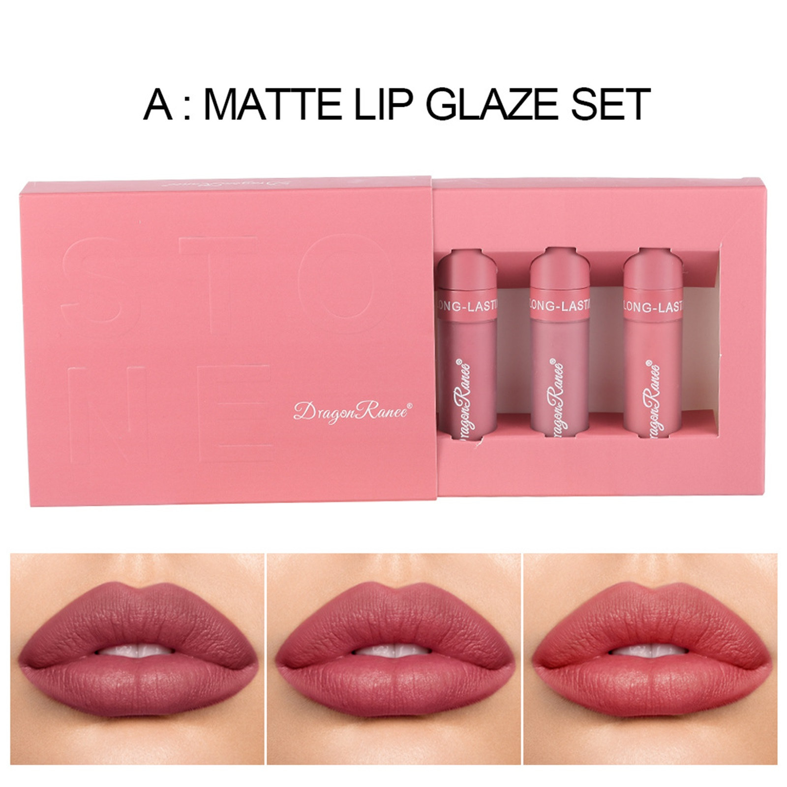 Buy TIHLMK Sales Clearance 3 Pieces Of Lip Gloss Set Nonsticky Matte