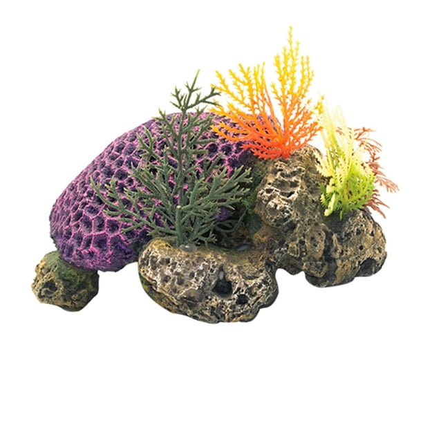 Aquarium Fish Tank Decorations Tortoise, color, Artificial Resin Plants  Ornament Fish Accessories 