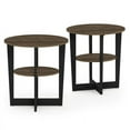 thumbnail image 5 of Furinno JAYA Oval End Table, Set of Two, Columbia Walnut/Black, 5 of 7