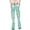 Green, variant on AWZXDE Long Socks Adult Striped Thigh High Socks With Bow Soft Stretchy Over Knee Socks For Daily And Outfit