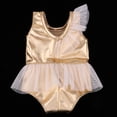 thumbnail image 3 of Preciosa Ropa de Mono de Baile de Ballet Decoraciones para 18 Pulgadas American Gir Doll Color Oro Sunnimix Vestido de muñecas de 18 pulgadas, 3 of 8