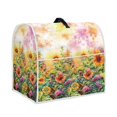 thumbnail image 3 of ZIATUBLES Kitchen Stand Mixer Dust Cover Washable Polyester Fabric Appliance Cover with Front Storage Pockets Compatible with 4.5-5 Quart Home Decor Accessories, Sunflower Floral, 3 of 7