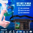 thumbnail image 2 of Waterproof Fanny Pack,Waterproof Pouch for Phone Passport Wallet Purse with Waist Strap,Floating Waterproof Bags for Travel Beach Swimming Kayaking Boating Pool Accessories, 2 of 13