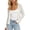 White, variant on VJGBEGW Womens Fashion Cardigan Casucal Tie Front Shrugs Sweaters Tops Long Sleeve Knit Cropped Cardigans Tops Beige L