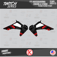 thumbnail image 4 of Kalair GFX Graphics Kit for Husqvarna Enduro 4-STORKE FE350,FE450 and FE501 (2020-2023) Twitch Series, 4 of 5