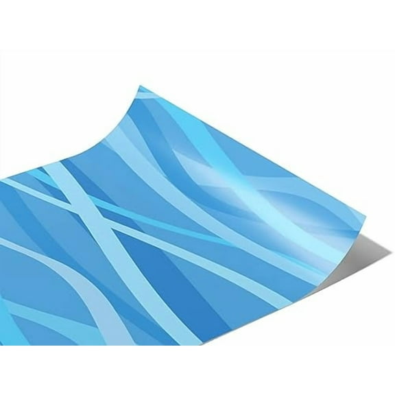 Rwraps Water Happy Swimming Gloss Vinyl Film Wrap 59in x 12ft Vinyl Vehicle Car Film Sheet Roll