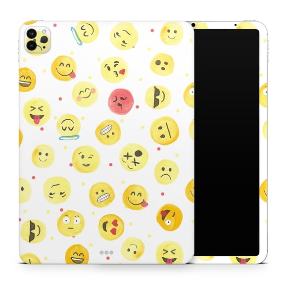 DesignSkinz The All Over Emoji Pattern Full-Body Skin Decal Wrap Cover for iPad (A1219/A1337)