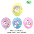 thumbnail image 1 of Globo de látex de 12 pulgadas con diseño de pony de dibujos animados, suministros de decoración para festivales y fiestas, unicornio original, 8 Uds., 1 of 5