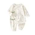 thumbnail image 2 of Ynynloco Kimono Tie Long Sleeve Soft One Piece, 100% Organic Cotton Baby Clothes for Girls & Boys, Preemie, Newborn & Infant, 2 of 7