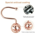 thumbnail image 3 of 12 Pcs Shower Curtain Hooks Metal Shower Curtain Rings Decorative Shower Curtain Hangers Rustproof Shower Hooks Elegant Curtain Hook Hanger Bath Curtain Hanger for Bathroom Home, 3 of 9