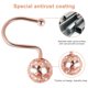 thumbnail image 4 of Dznils Ganchos Shower Curtain de Bola Hueca de Metal Inoxidable Oro Rosa, Juego de 12, 4 of 10