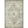 thumbnail image 2 of Unique Loom Salzburg Collection Classic Traditional Design Oriental Inspired Border Area Rug, 4 ft x 6 ft, Gray/Beige, 2 of 5