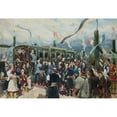 thumbnail image 3 of Wojciech Kossak 18x14 Black Modern Framed Museum Art Print Titled - Farewell of the Emperor in Łupkow (1881), 3 of 5