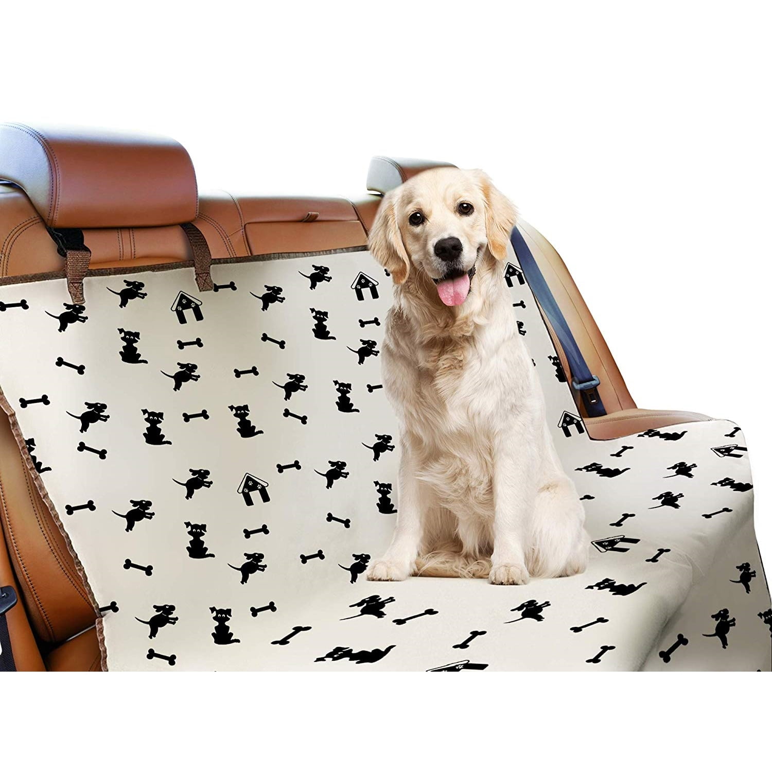 Bundaloo Dog House Pets Print Seat Covers Car, Truck, SUV and Van Protector Waterproof