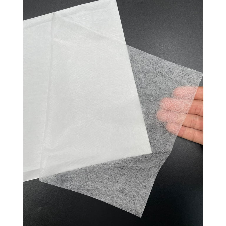 Medium Weight Fusible Bonding Web: 20 Sheets (8 x 12) Fusible Webbing for  Fabric Applique DIY Crafts Supplies 