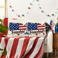 thumbnail image 6 of Clearance Under $5! InsCrazy Memorial Day Decorations Pillow Cover 18 X 18" Cushion Covers Star Flag Patriotics Cushion Covers Decor for For Sofa Bedroom Home Decor Big Savings, 6 of 6